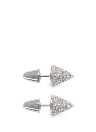 Main View - Click To Enlarge - EDDIE BORGO - Crystal pavé cone earrings