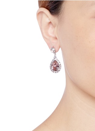 Figure View - Click To Enlarge - PHILIPPE AUDIBERT - 'Elea' tear drop crystal earrings