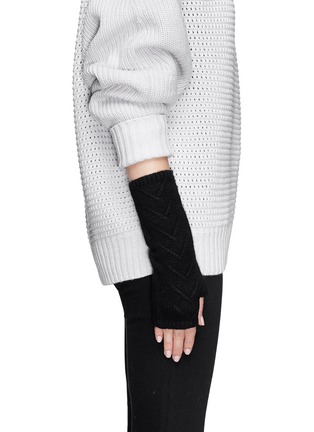 Figure View - Click To Enlarge - ARMAND DIRADOURIAN - Cashmere arm warmers