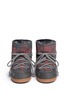 Figure View - Click To Enlarge - INUIKII - 'Scottish Low' tartan felt lambskin shearling boots