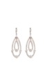 Main View - Click To Enlarge - CZ BY KENNETH JAY LANE - Cubic zirconia pavé oval drop earrings