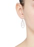 Figure View - Click To Enlarge - CZ BY KENNETH JAY LANE - Cubic zirconia pavé oval drop earrings