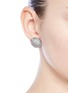 Figure View - Click To Enlarge - CZ BY KENNETH JAY LANE - Cubic zirconia pavé disc stud earrings