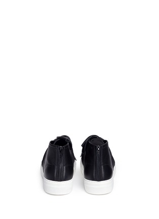 Back View - Click To Enlarge - PORTS 1961 - Knot vamp platform leather sneakers
