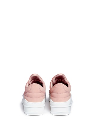 Back View - Click To Enlarge - FILLING PIECES - 'Low Top' nubuck leather sneakers