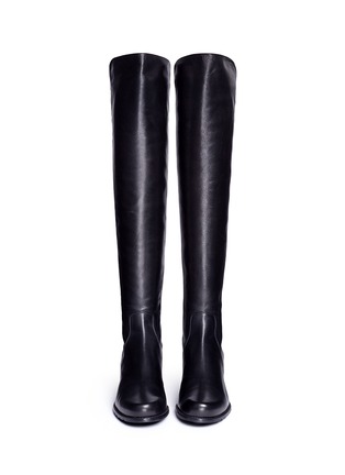 Front View - Click To Enlarge - STUART WEITZMAN - 'Reserve' elastic back leather boots