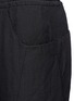 Detail View - Click To Enlarge - THE VIRIDI-ANNE - Dropped crotch cropped linen jogging pants