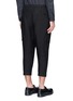 Back View - Click To Enlarge - THE VIRIDI-ANNE - Dropped crotch cropped linen jogging pants