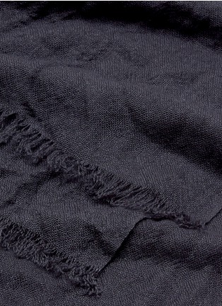 Detail View - Click To Enlarge - ISH - Raw edge cashmere scarf
