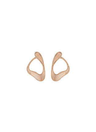 Main View - Click To Enlarge - FERNANDO JORGE - 'Stream Lines' 18k rose gold loop earrings