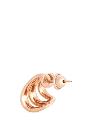 Detail View - Click To Enlarge - FERNANDO JORGE - 'Stream Lines Triple Hoops' 18k rose gold earrings