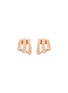 Main View - Click To Enlarge - FERNANDO JORGE - 'Stream Lines Triple Hoops' 18k rose gold earrings