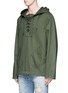 Front View - Click To Enlarge - 73354 - Lace-up collar cotton anorak