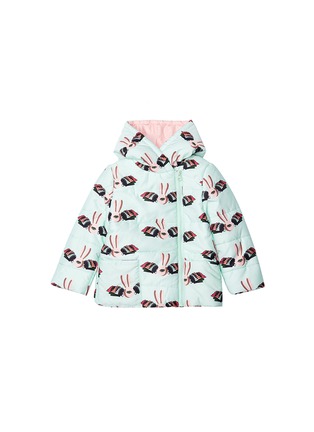 Main View - Click To Enlarge - HELEN LEE - Bunny graphic print kids puffer jacket