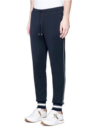 Front View - Click To Enlarge - - - Crown embroidered cotton sweatpants
