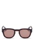 Main View - Click To Enlarge - ALEXANDER MCQUEEN - Tortoiseshell acetate square sunglasses