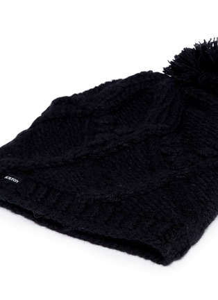 Detail View - Click To Enlarge - BURTON - 'Chloe' cable knit pompom beanie