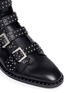 Detail View - Click To Enlarge - GIVENCHY - 'K Line' stud leather buckle boots
