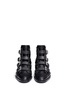 Front View - Click To Enlarge - GIVENCHY - 'K Line' stud leather buckle boots