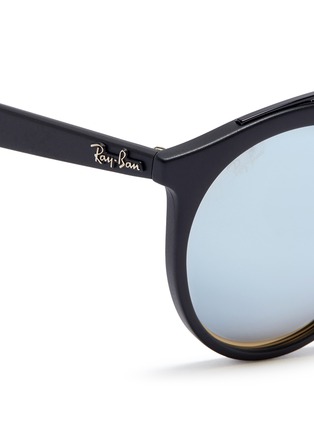 Detail View - Click To Enlarge - RAY-BAN - 'RB4256F' round mirror sunglasses