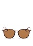 Main View - Click To Enlarge - RAY-BAN - 'RB2448N' matte metal temple tortoiseshell acetate sunglasses
