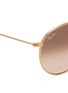 Detail View - Click To Enlarge - RAY-BAN - 'Round Metal' coined sunglasses