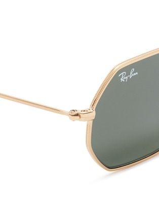 Detail View - Click To Enlarge - RAY-BAN - 'RB3556N' metal flat octagonal sunglasses