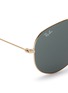 Detail View - Click To Enlarge - RAY-BAN - 'RB3558' rubber tip aviator sunglasses