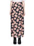 Main View - Click To Enlarge - TOPSHOP - Rose print crepe double slit maxi skirt