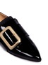 Detail View - Click To Enlarge - FABIO RUSCONI - Oversized buckle patent leather slip-ons