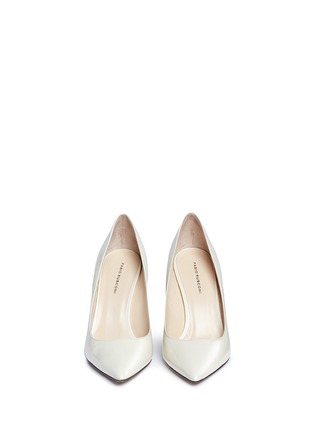 Front View - Click To Enlarge - FABIO RUSCONI - 'Esca' chunky heel leather pumps