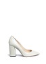 Main View - Click To Enlarge - FABIO RUSCONI - 'Esca' chunky heel leather pumps
