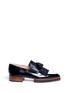 Main View - Click To Enlarge - FABIO RUSCONI - Tassel colourblock leather kiltie loafers
