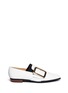 Main View - Click To Enlarge - FABIO RUSCONI - Oversized buckle nappa leather slip-ons