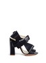 Main View - Click To Enlarge - DELPOZO - Oversized bow appliqué leather sandals