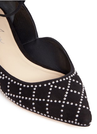 Detail View - Click To Enlarge - ISA TAPIA - 'Muxia' stud suede lace-up flats