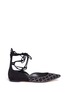 Main View - Click To Enlarge - ISA TAPIA - 'Muxia' stud suede lace-up flats