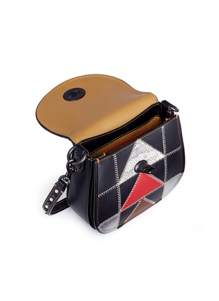 Detail View - Click To Enlarge - COACH - 'B-Boy Prairie' patchwork leather saddle bag