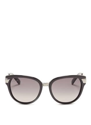 Main View - Click To Enlarge - GUCCI - Metal arm plastic sunglasses