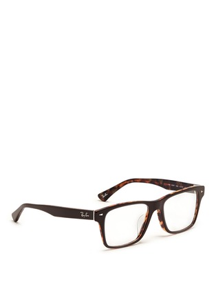 Figure View - Click To Enlarge - RAY-BAN - Two tone square frame acetate optical glasses