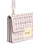 Detail View - Click To Enlarge - MICHAEL KORS - 'Sloan' small floral perforated leather crossbody