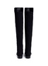 Back View - Click To Enlarge - STUART WEITZMAN - '5050' elastic back leather boots