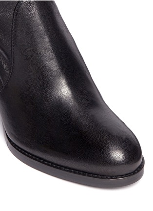 Detail View - Click To Enlarge - STUART WEITZMAN - 'Calare' stretch leather boots