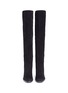 Front View - Click To Enlarge - STUART WEITZMAN - 'Hijack' elastic back suede boots