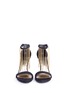 Front View - Click To Enlarge - STUART WEITZMAN - 'Link' fringe chain suede sandals