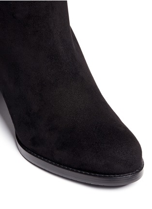 Detail View - Click To Enlarge - STUART WEITZMAN - 'Lowjack' elastic back suede boots