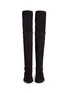 Front View - Click To Enlarge - STUART WEITZMAN - 'Lowland' stretch suede thigh high boots