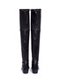 Back View - Click To Enlarge - STUART WEITZMAN - 'Midland' stretch leather thigh high boots