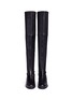 Front View - Click To Enlarge - STUART WEITZMAN - 'Midland' stretch leather thigh high boots