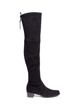 Main View - Click To Enlarge - STUART WEITZMAN - 'Midland' stretch suede thigh high boots